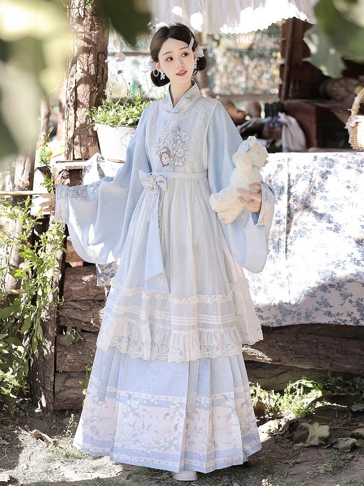 Han Lolita Chinese Style Mamian Skirt - Unknown Star