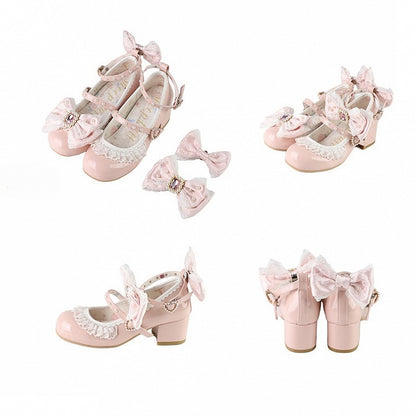 Detachable Beaded Polished And Dusty Pink Rhinestone Decorated