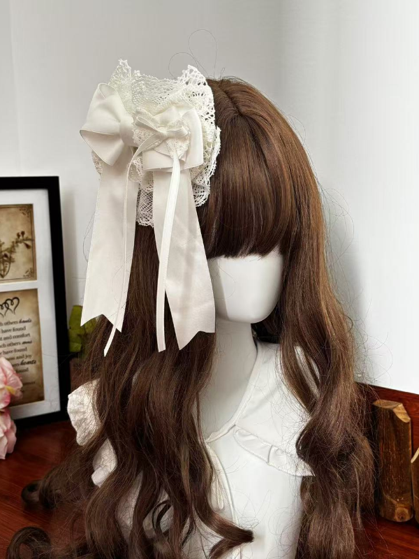 Weiß / Schwarz &amp; Weiß Floral Haarspange