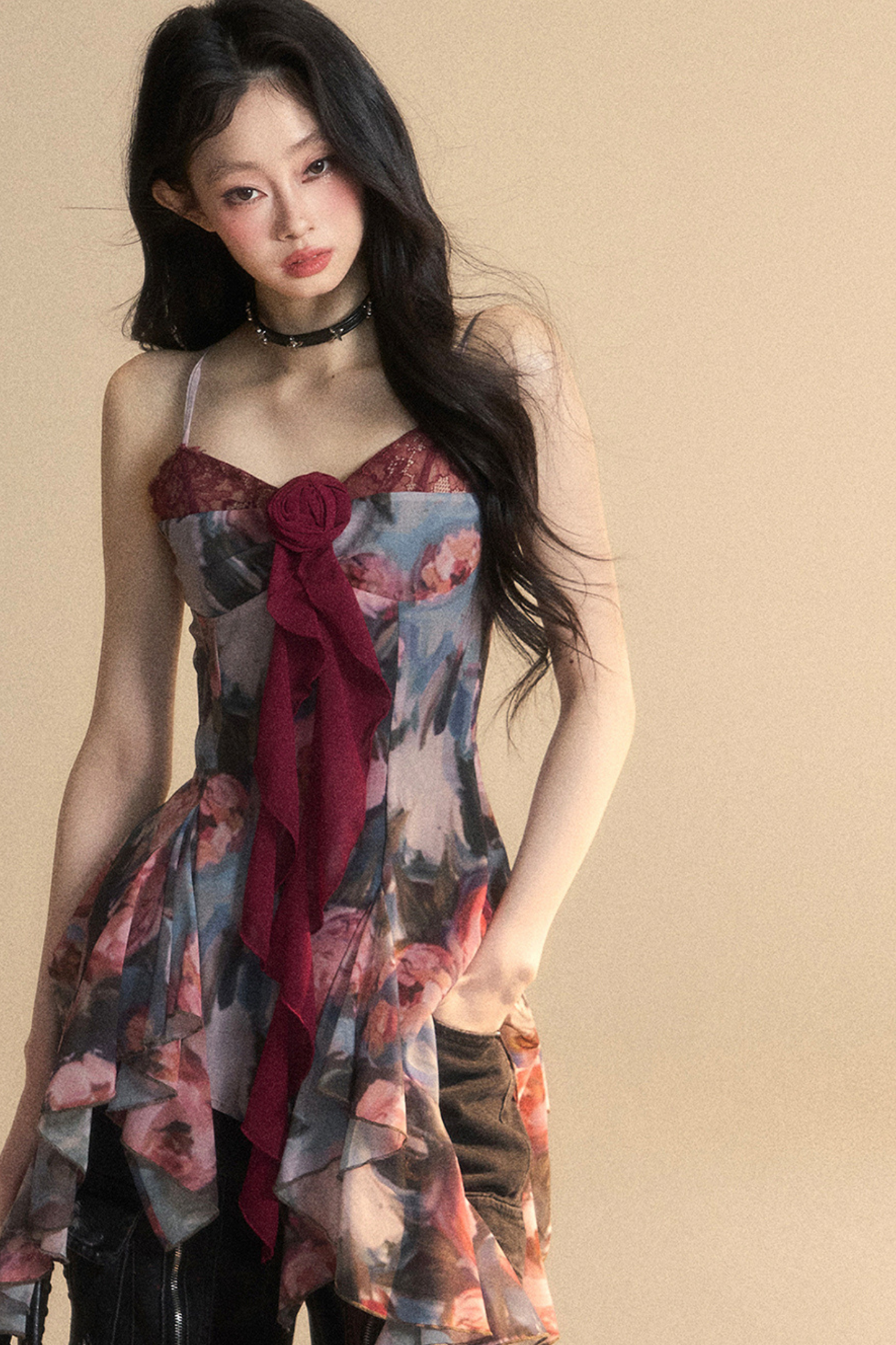 レーストップキャミソール シアー