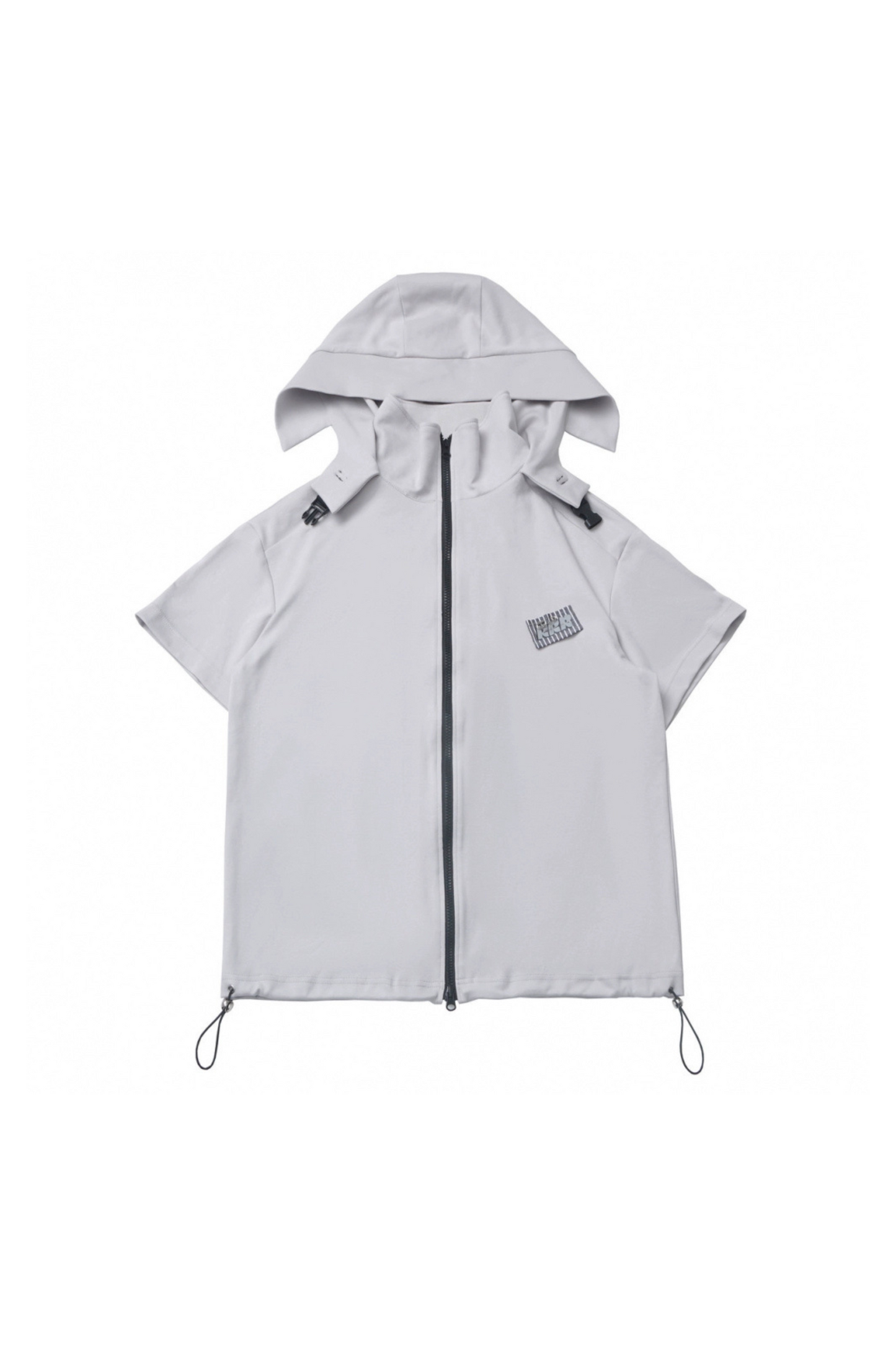 hooded pants top jacket Mode half vest sleeveless +