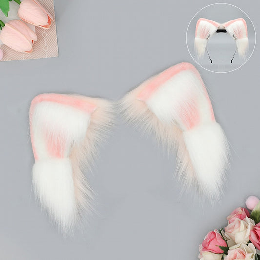 Oreilles remuantes 4 housses en fausse fourrure colorées