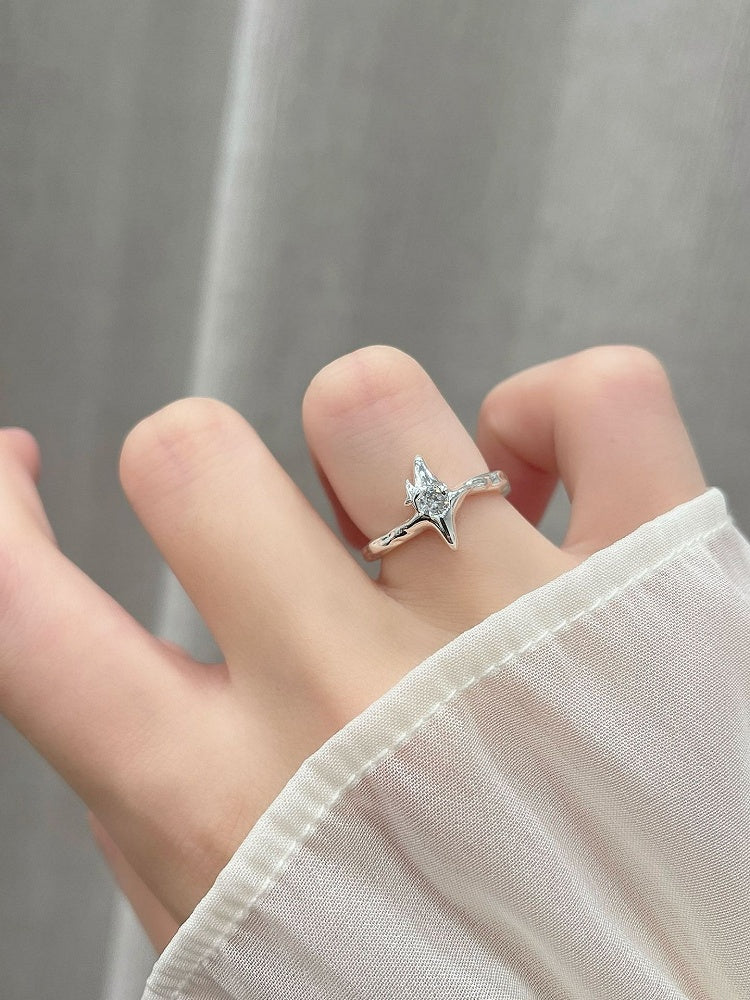 3 Ring Y2K Bittersüße Optionen Stern/Muschel