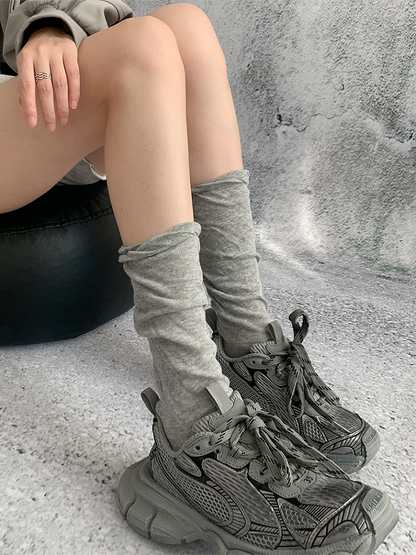 Calf Colors Ruched 4 Minimalist Socks