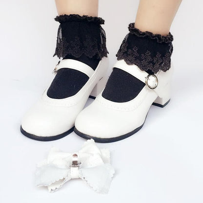 Elegant Shoes Custom Made Bow SP168082 Lolita