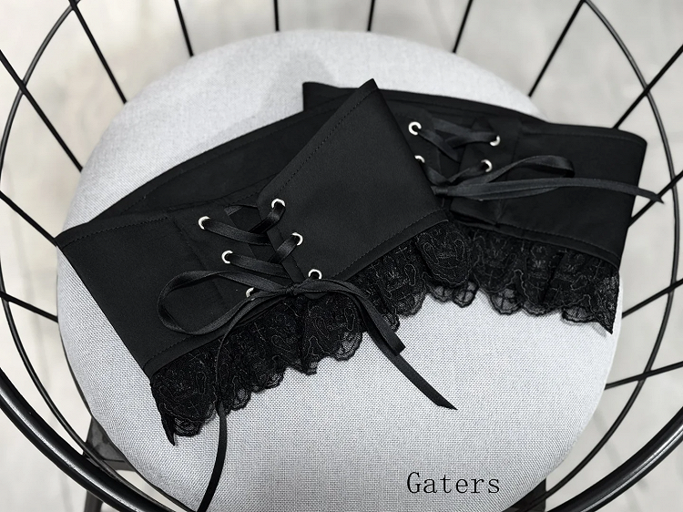 - Outfit Vibes Clown Spitzkragen Schwarz Lolita Ouji Circus