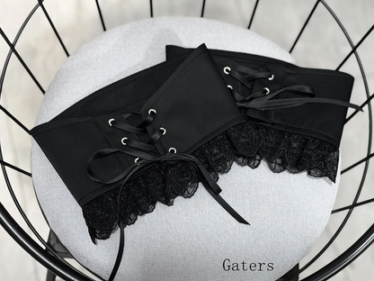 - Outfit Vibes Clown Spitzkragen Schwarz Lolita Ouji Circus