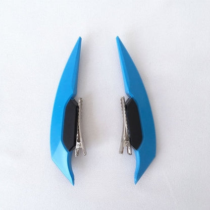Gray/White/Blue/Black Hairclips Pointed Cyberpunk Horn Fashion