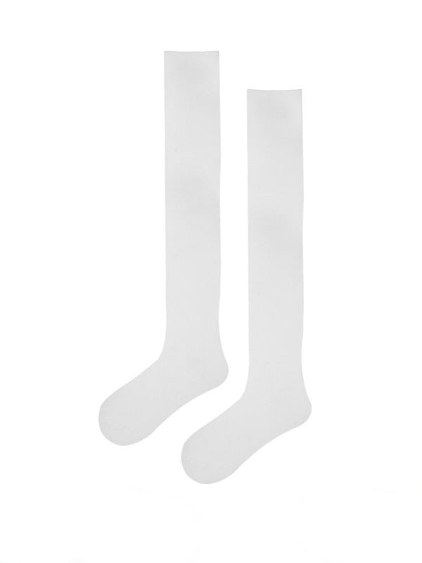 Six-Color Solid Ribbed Overknee Stockings - ModaSwings