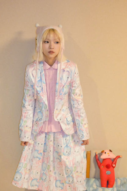 ジャケットy2k + 襟付きスカートファンタジー