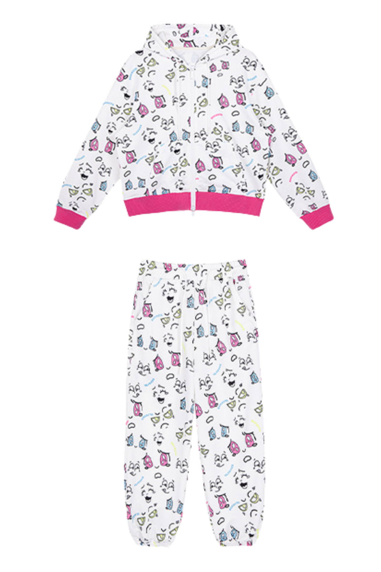 カラフルなポッピンデザインのピクトグラムをセットアップ