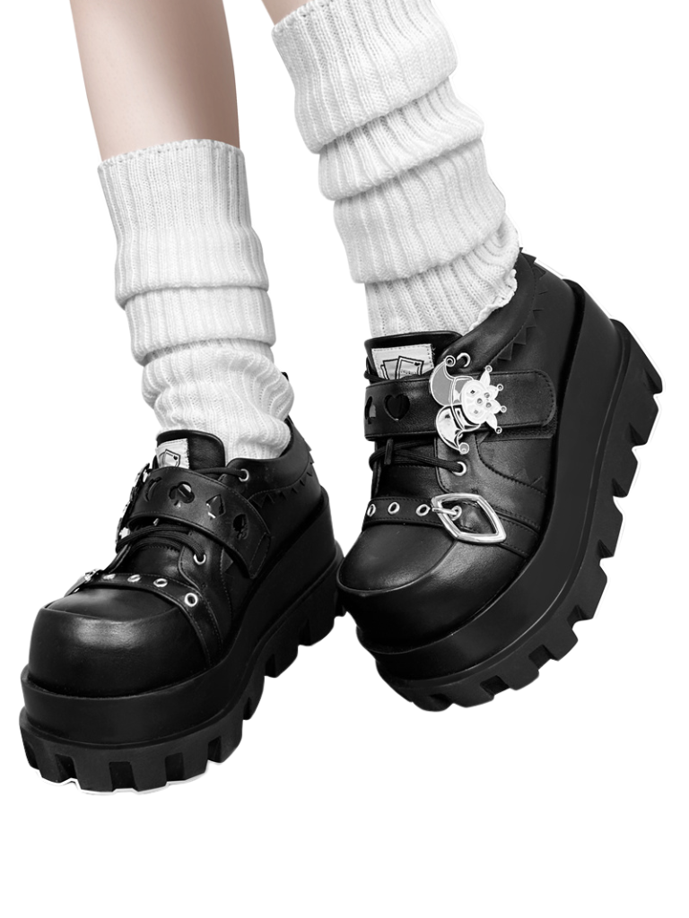 Poker Punk Plateauschuhe Clown