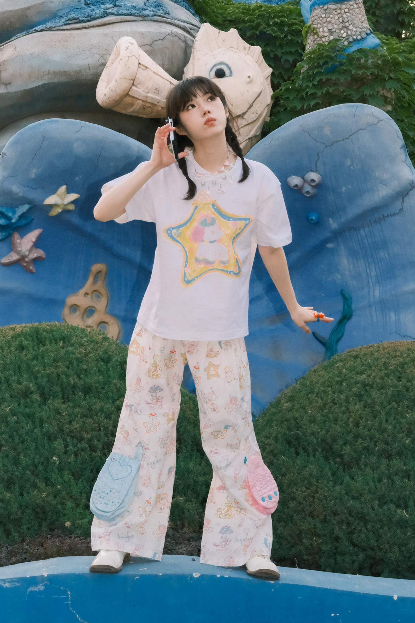 スタープリントTシャツラブ