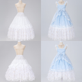 Length Fish-bone Glittering Stars Gorgeous White/Beige/Black Adjustable Petticoat