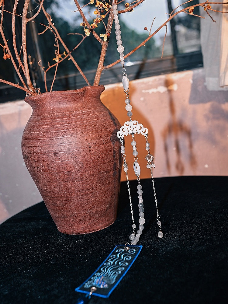 Chinese Beaded White Cloud Chain - Accents Style