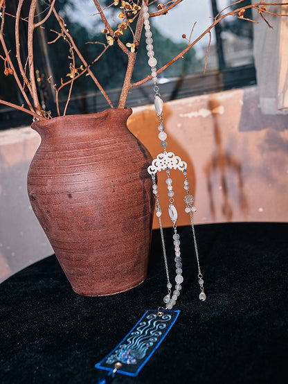 Chinese Beaded White Cloud Chain - Accents Style