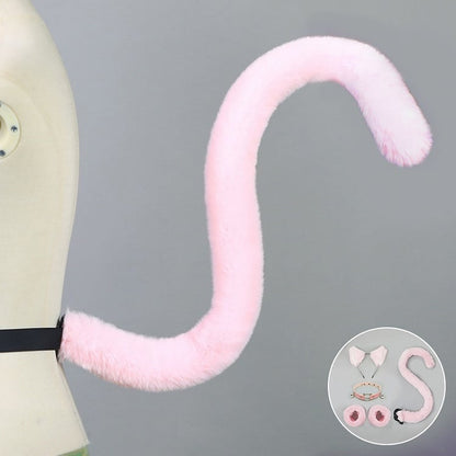 5 Solid Kitty Tail Cute Color Colors Lolita Furry