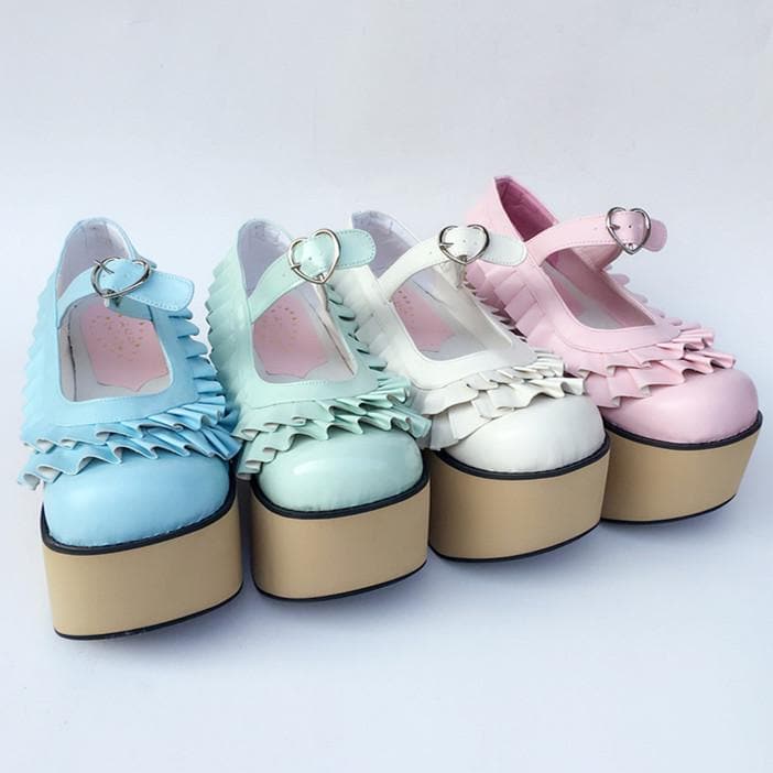 Edges Custom SP168050 Horse Wooden Falbala Shoes Made