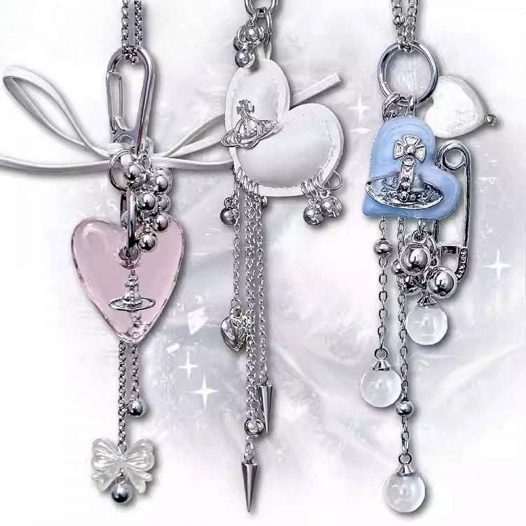 Options 11 Pendant Necklace Y2K Heart
