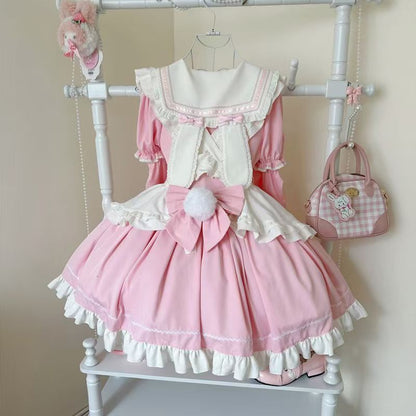 Sweetheart Bunny Ball Lolita Princess OP Long Sleeve Dress