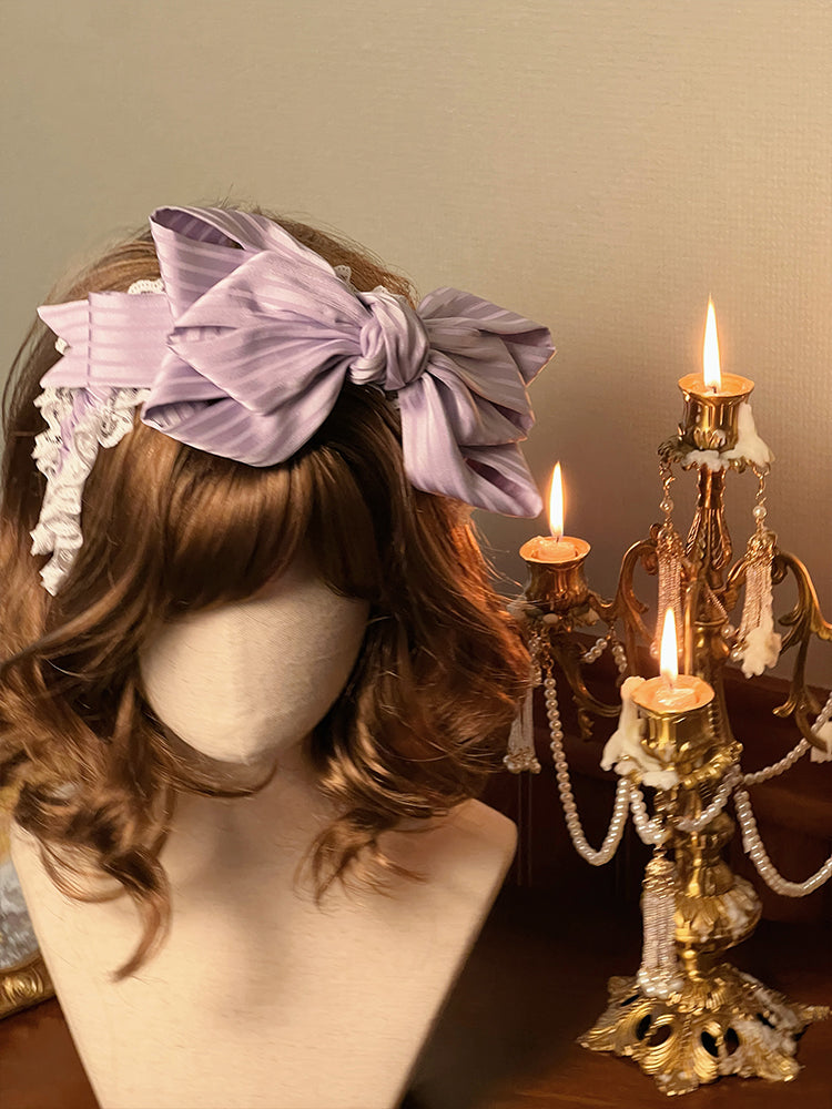 Bowknot KC Purple / Black Red Pink Champagne