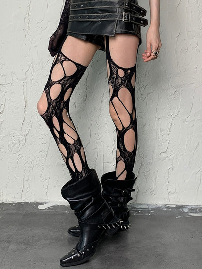 Design Rot Asymmetrische Cut-out Schwarz/Wein Details Y2K Hosenträger