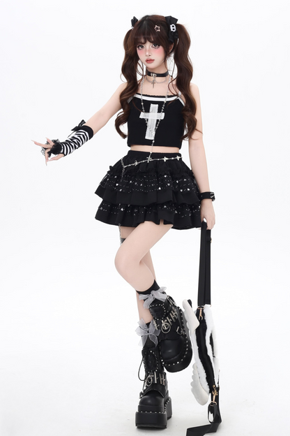 タイトマインキャミソールレース