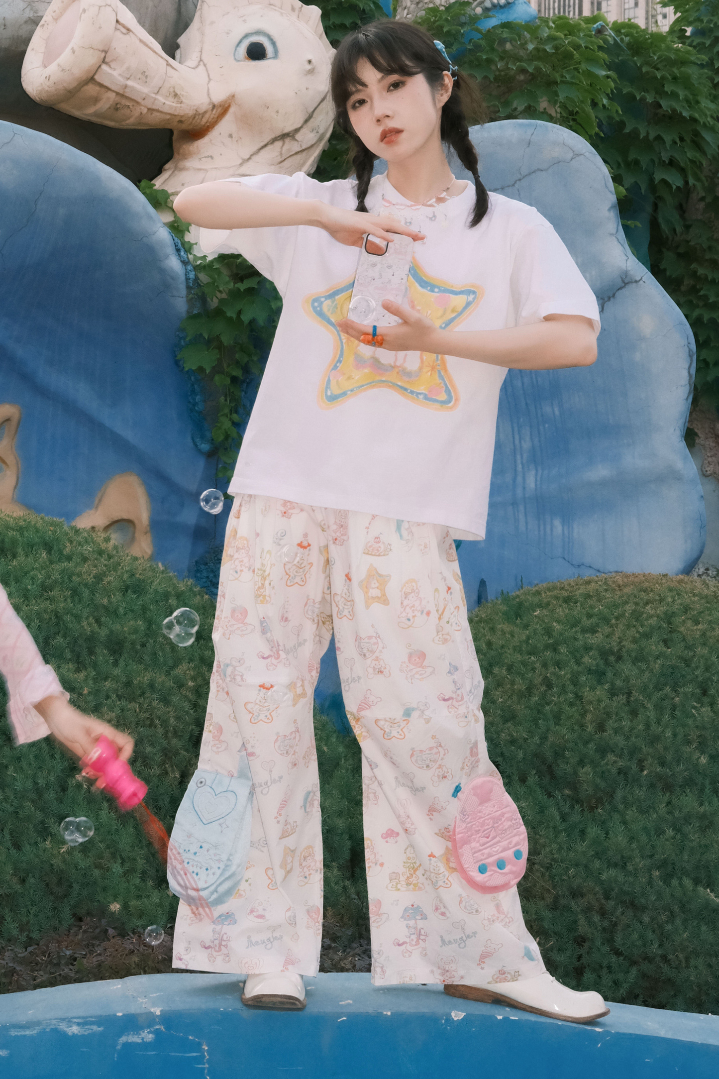 スタープリントTシャツラブ