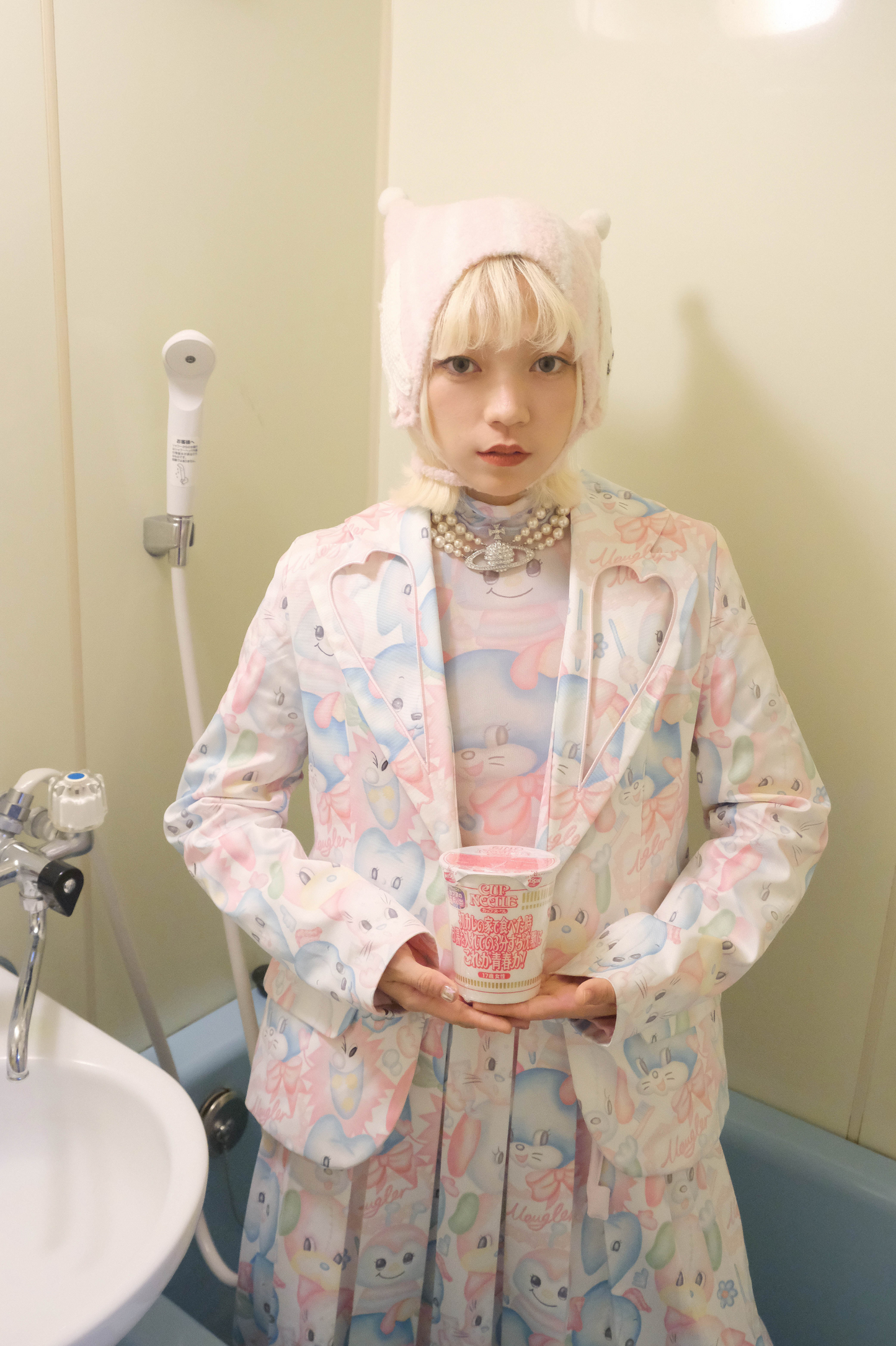 ジャケットy2k + 襟付きスカートファンタジー