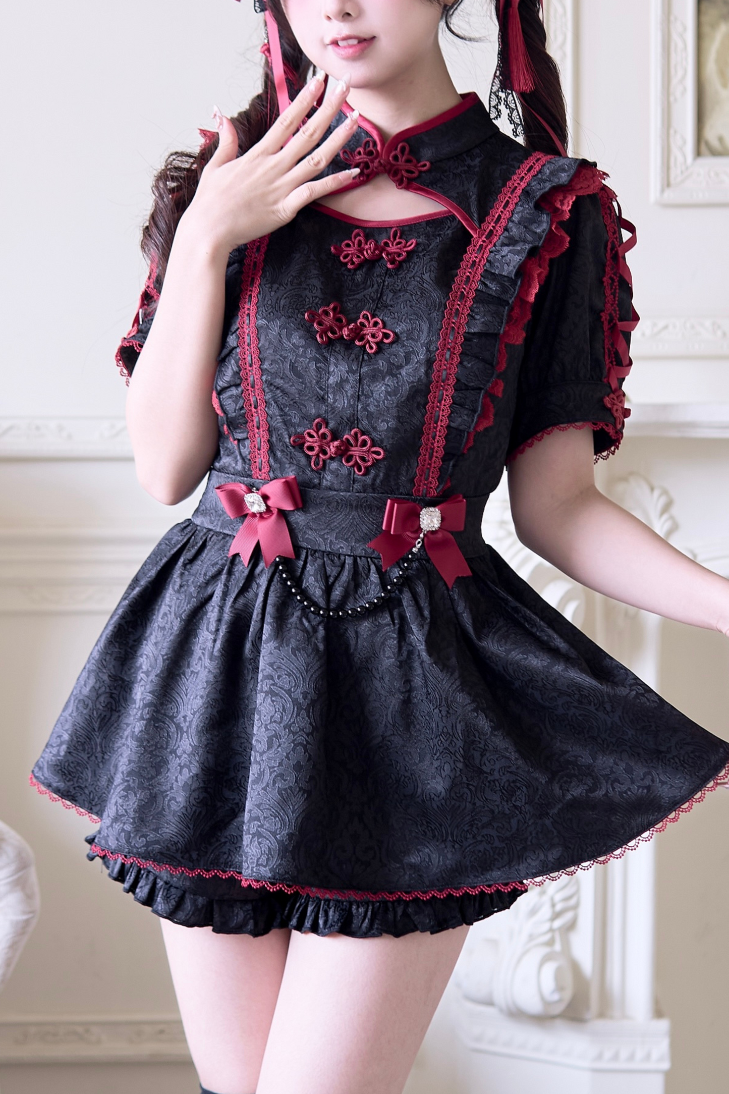 チャイナバンヘアピンペア＋スイートのセットアップ