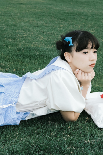 ジャンパースカート エプロン ハートバニー