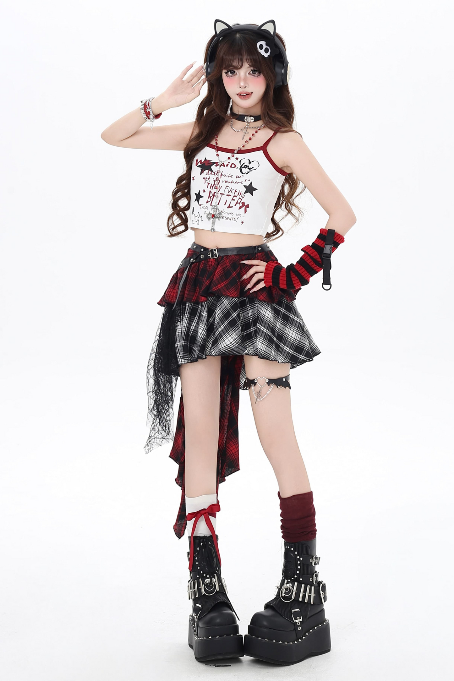 キャミソール アメリカンレター タイト グラフィティ