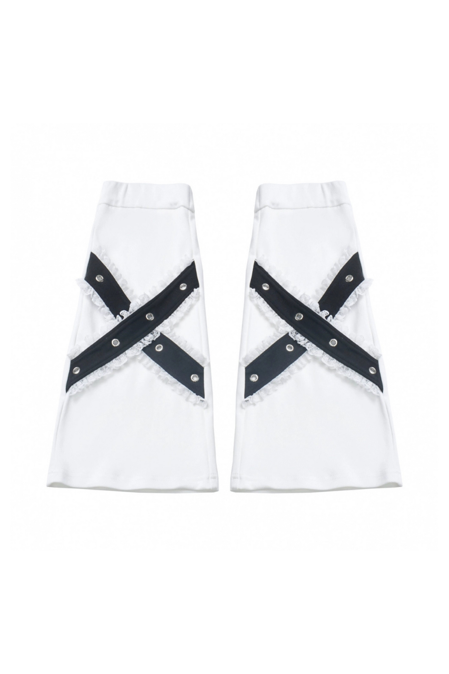 ウォーマーズ ルーズドレス ハーフトップ フード付きネクター + フリルレッグパンツ