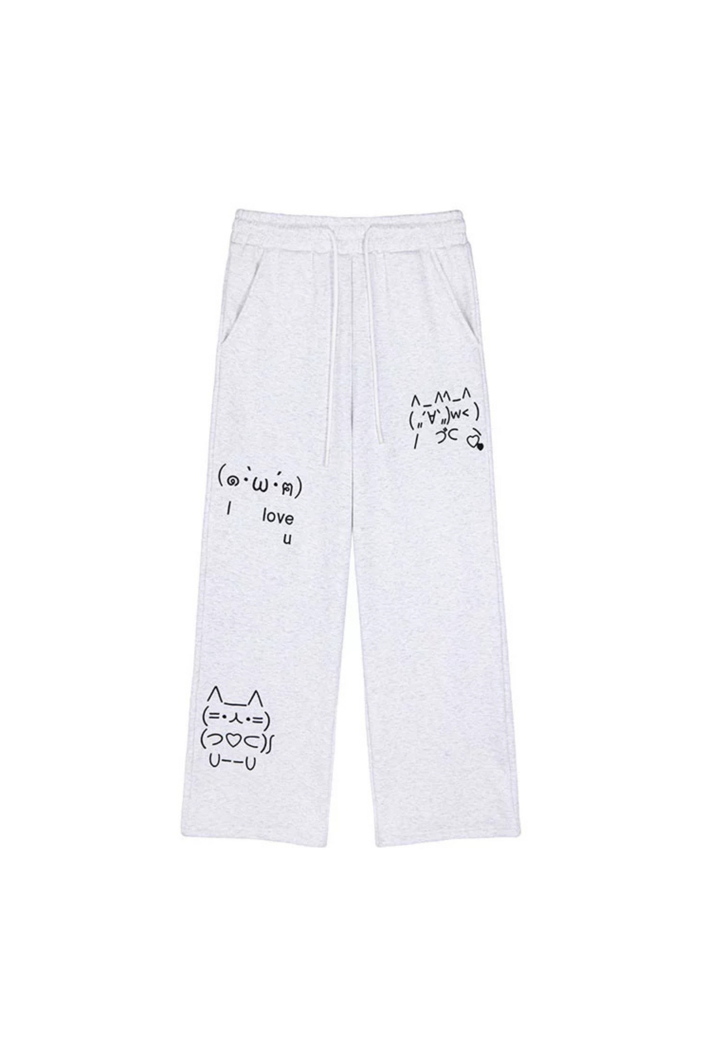 コンピューターレッグ + ストレートフード付きスウェットパンツ ボアパーカー