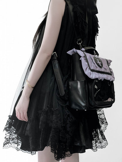Bag Ita Purple Accents Black with Jirai Wing Kei and Angel Heart