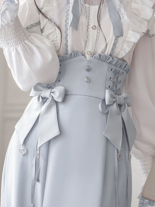 Blue with Light Clips Skirt Bow Sweetheart Charm