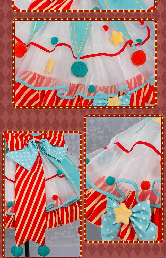 Clowncore Orange Clown Overalls Kleid Pastell Fleece Mieder Grün Sweet Lolita Bunny Circus und