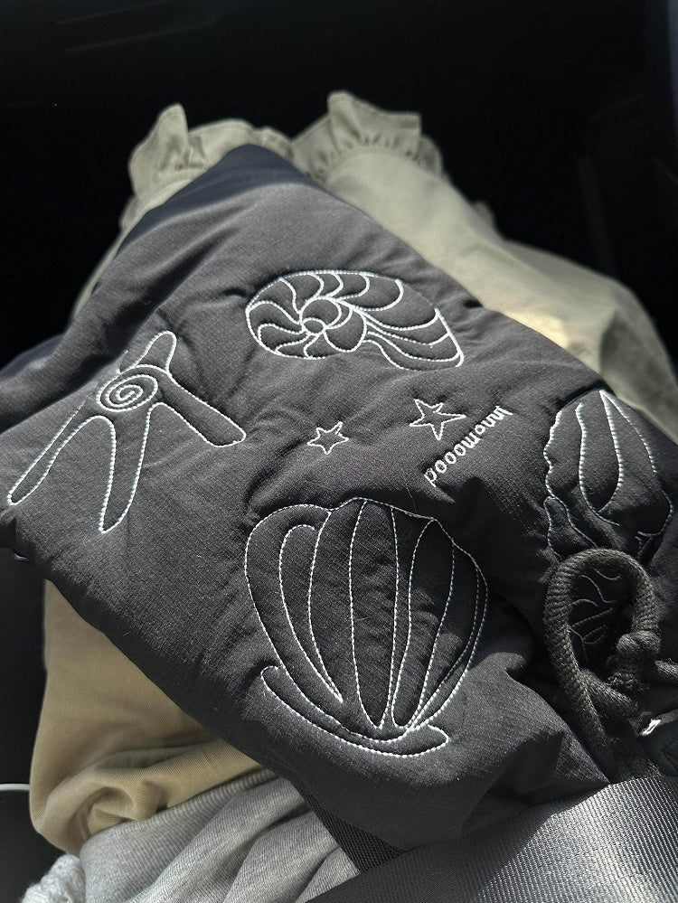 Black Conch Backpack/Shoulder Y2K - Bag
