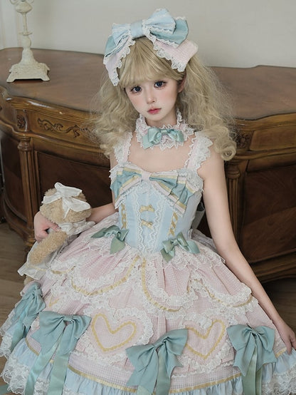 ピンクとブルーの蝶結びKC