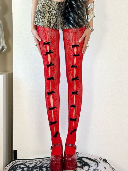 Design Y2K Optionen Strumpfhose Farbe Cut-out Bowknot 4 Details