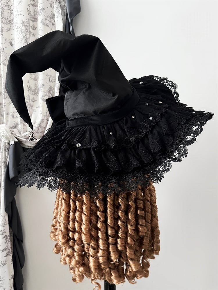 Black Gothic Lolita Witch Hat