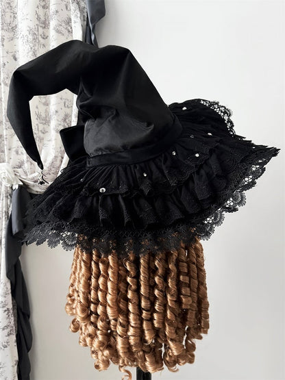 Black Gothic Lolita Witch Hat