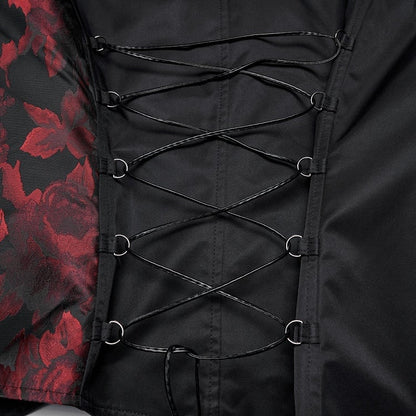 Asymmetrical Gothic Design Black Vest Men's