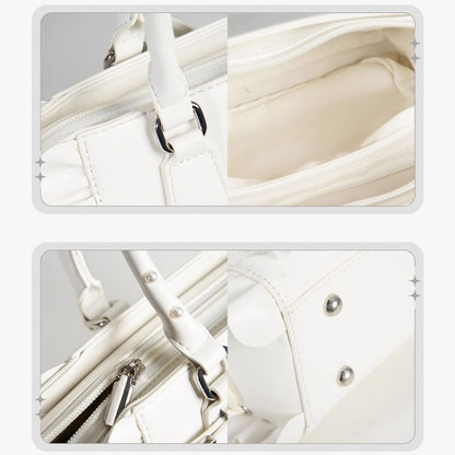 Ita Capacity – Jirai Trim White Kei Large Tote Lace