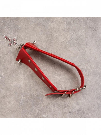 5-Color Cross Pendant Choker - Strange Sugar