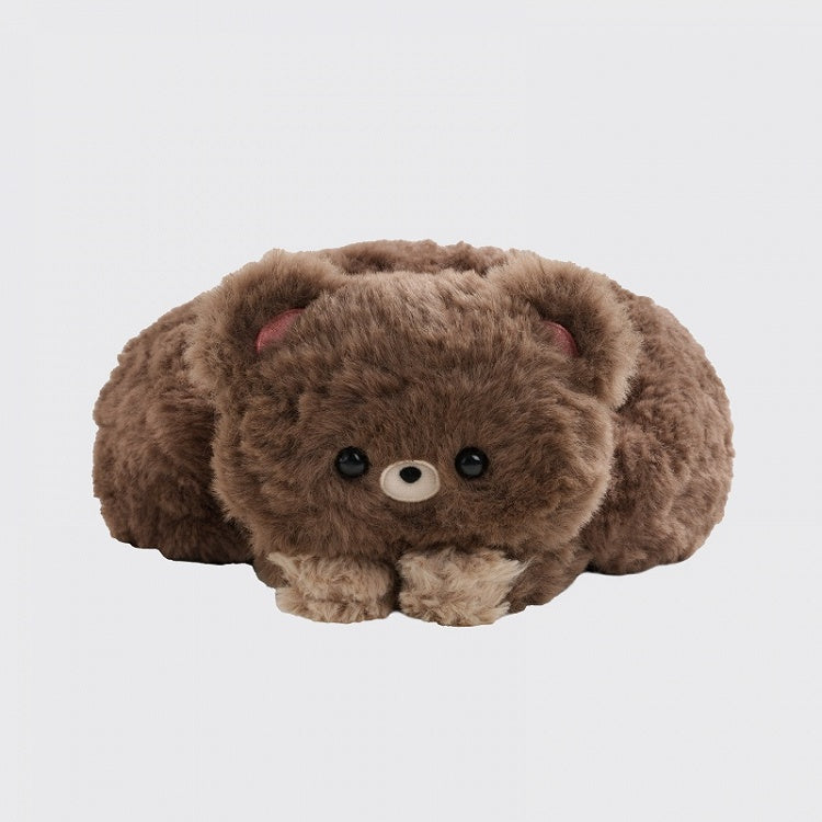 Brown Cute Bear Embroidered Plush Hat
