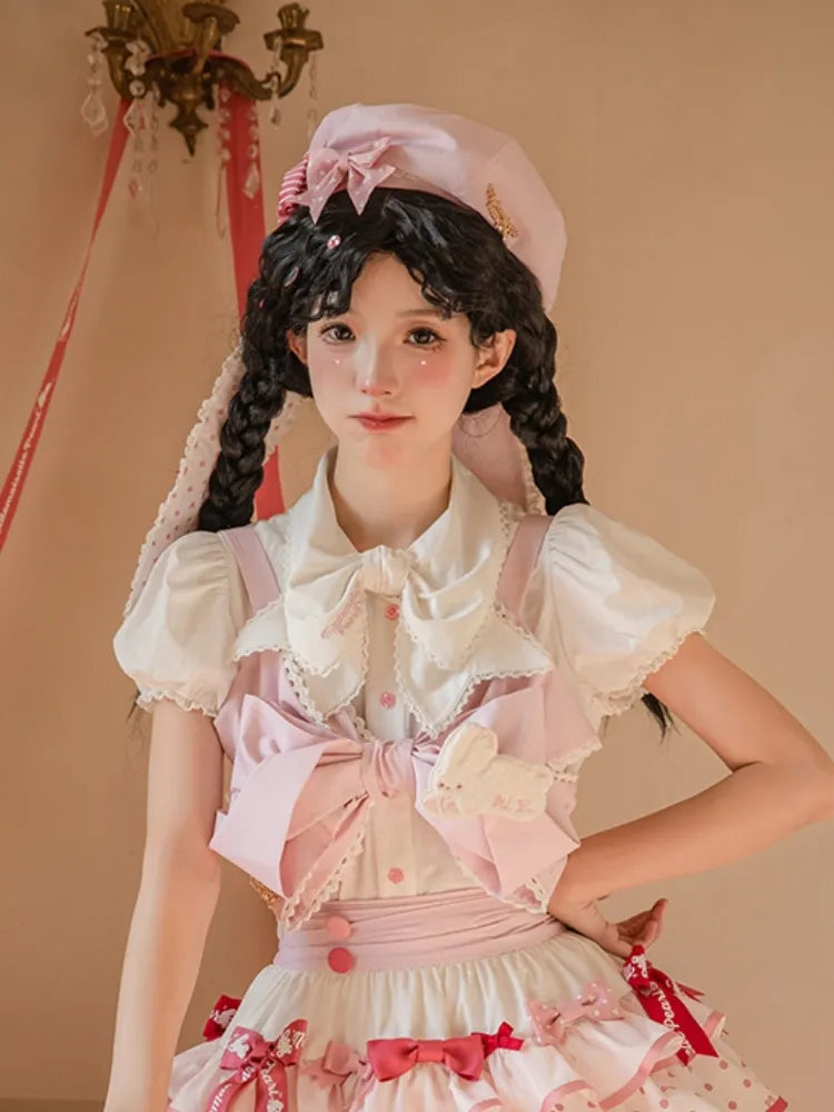 Pink Beret Ears Bunny