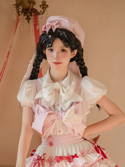 Pink Beret Ears Bunny