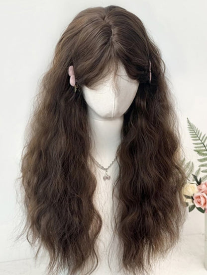 Bangs 60CM with Wig Curl 3 Color Options Wool