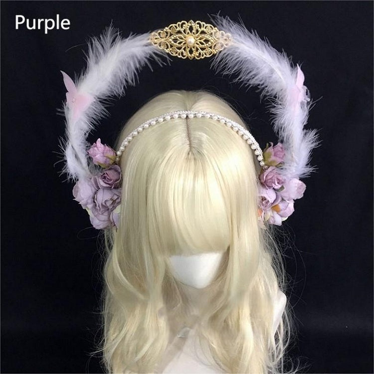 Decorated Beads Floral Feather 5 Options KC Design